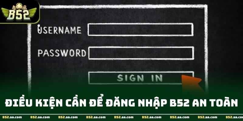 Giao diện đăng nhập B52 hiển thị rõ ràng trên mọi thiết bị